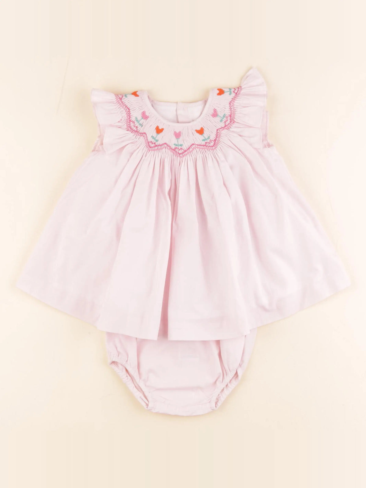 Jacadi - robe rose - 6 mois