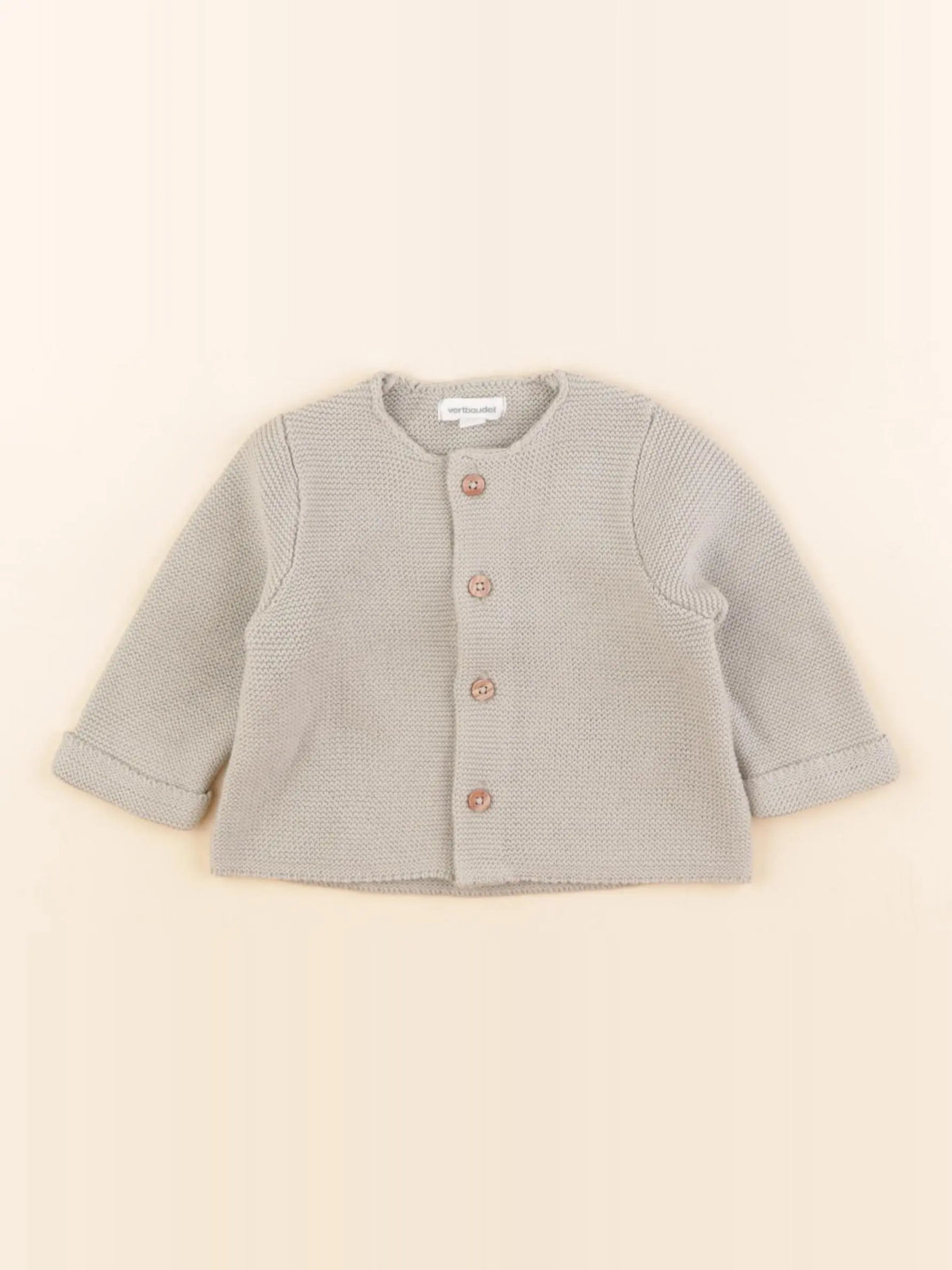 Vertbaudet - gilet vert - 3 mois