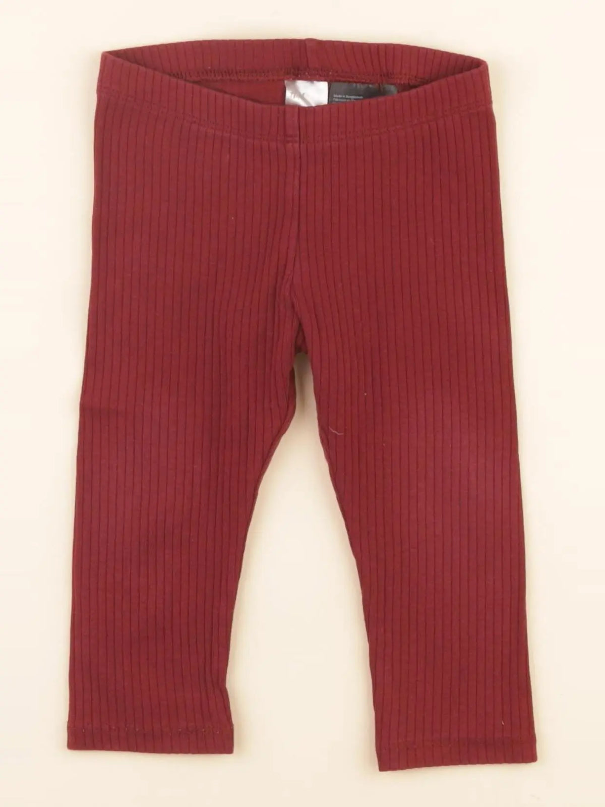H&M - legging rouge - 9/12 mois