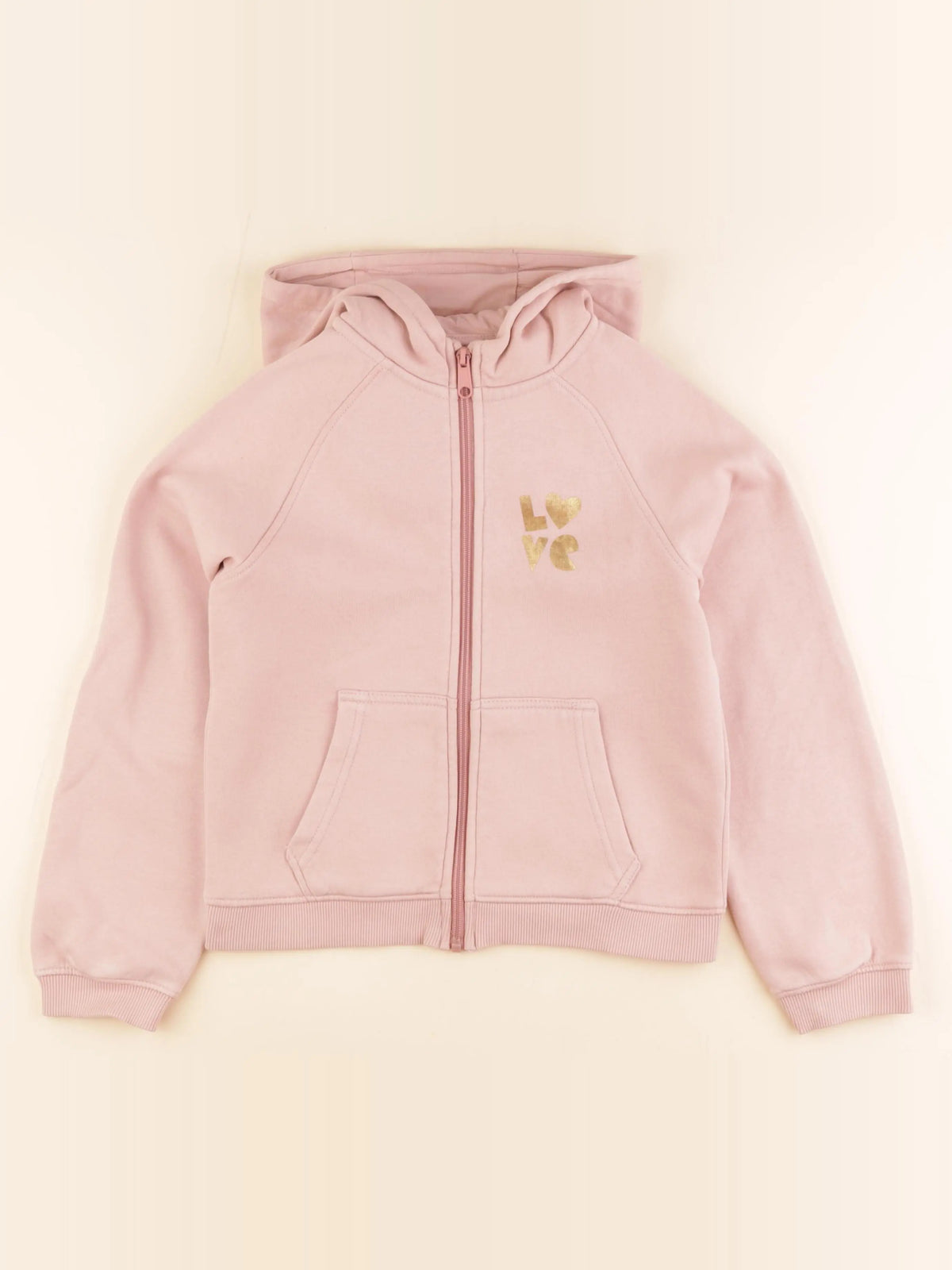 Vertbaudet - sweat rose - 10 ans