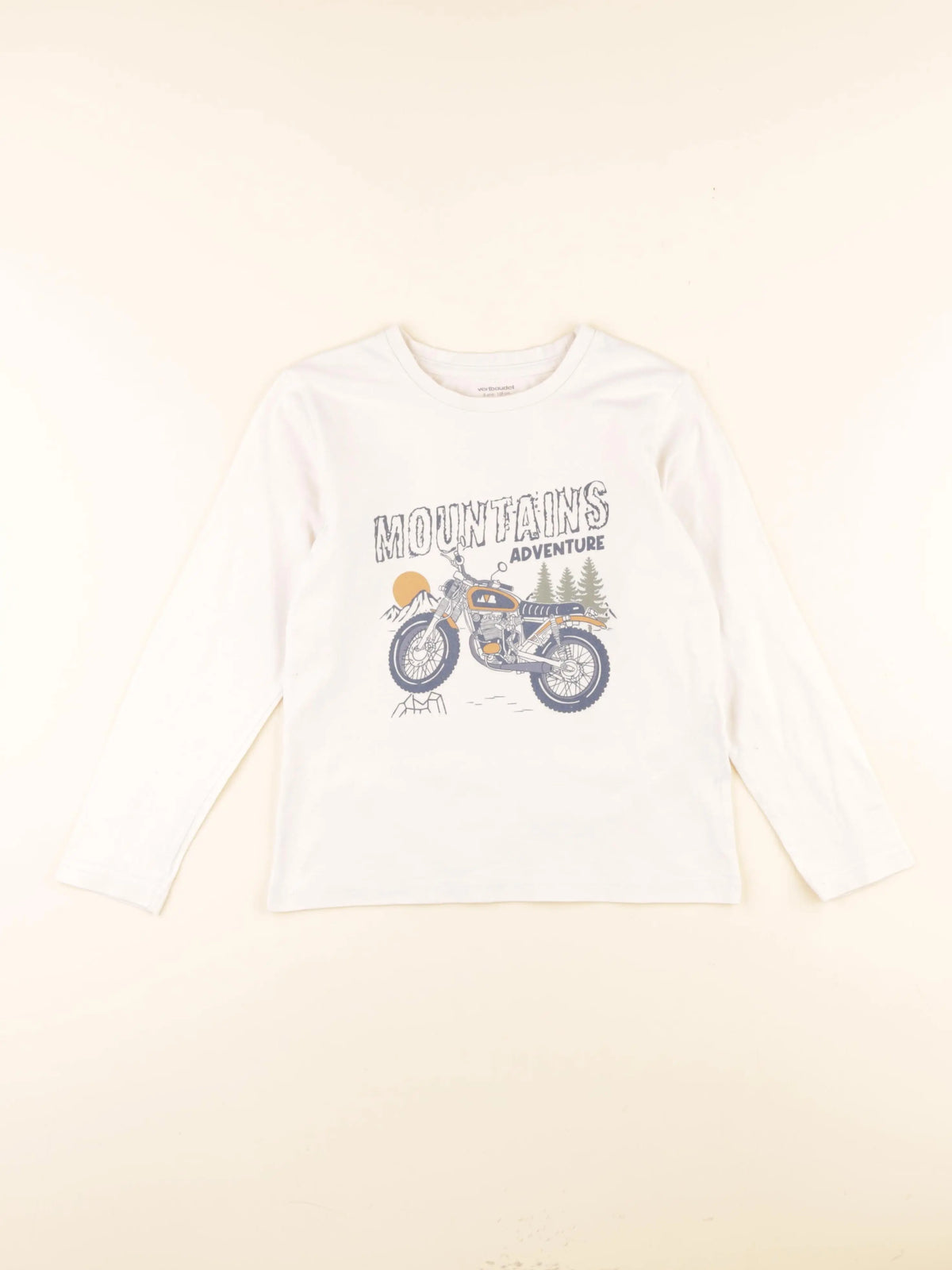 Vertbaudet - tee-shirt blanc - 8 ans