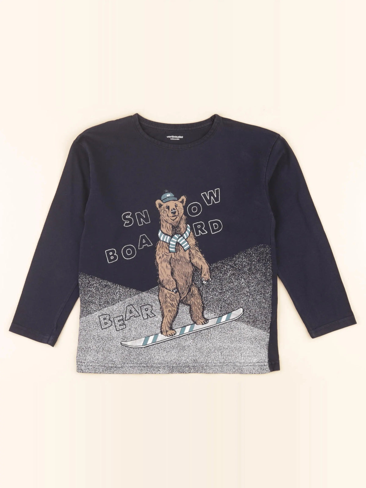 Vertbaudet - tee-shirt bleu - 8 ans