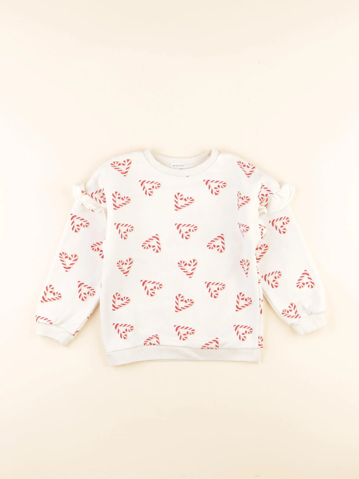 Vertbaudet - sweat beige - 5 ans