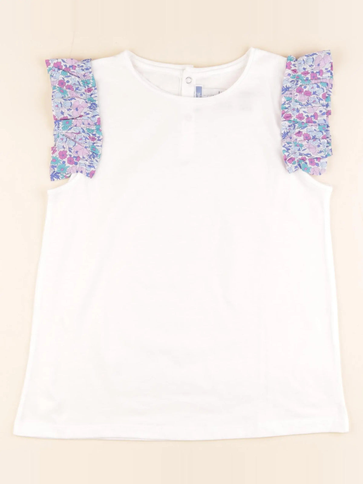 Jacadi - tee-shirt blanc, bleu - 12 ans