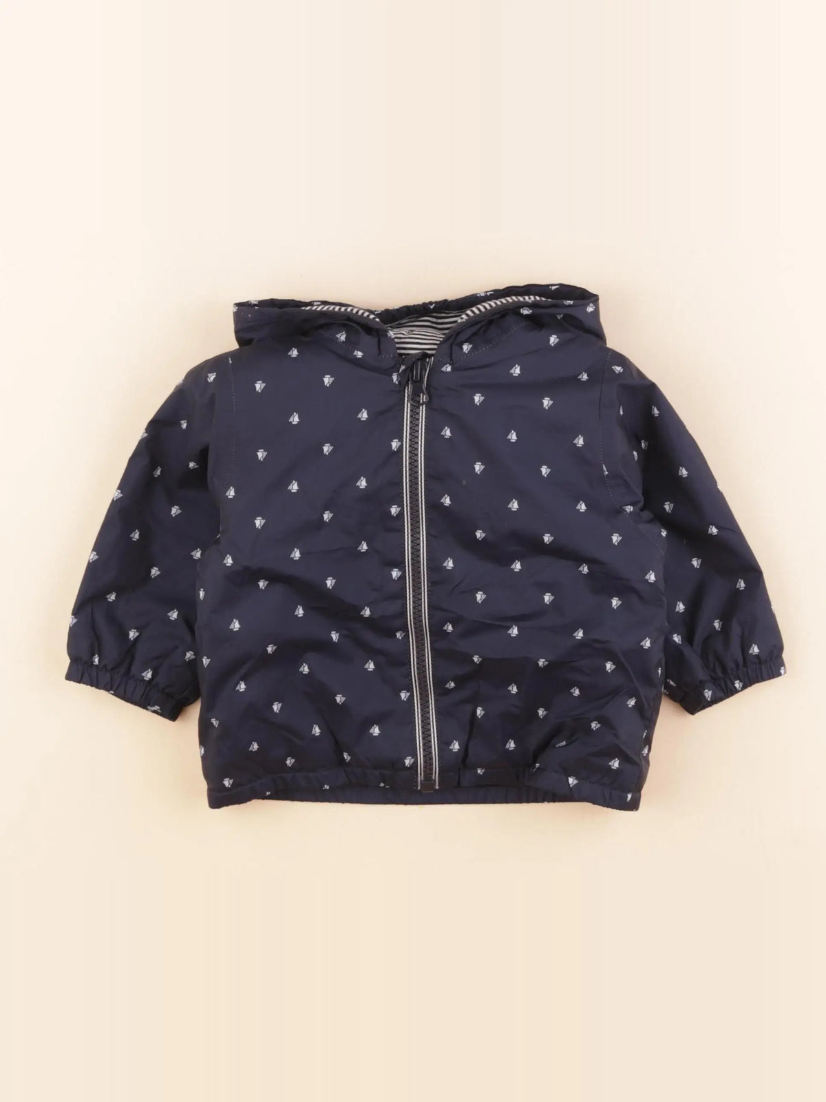Petit Bateau - coupe-vent doublé  - 6 mois