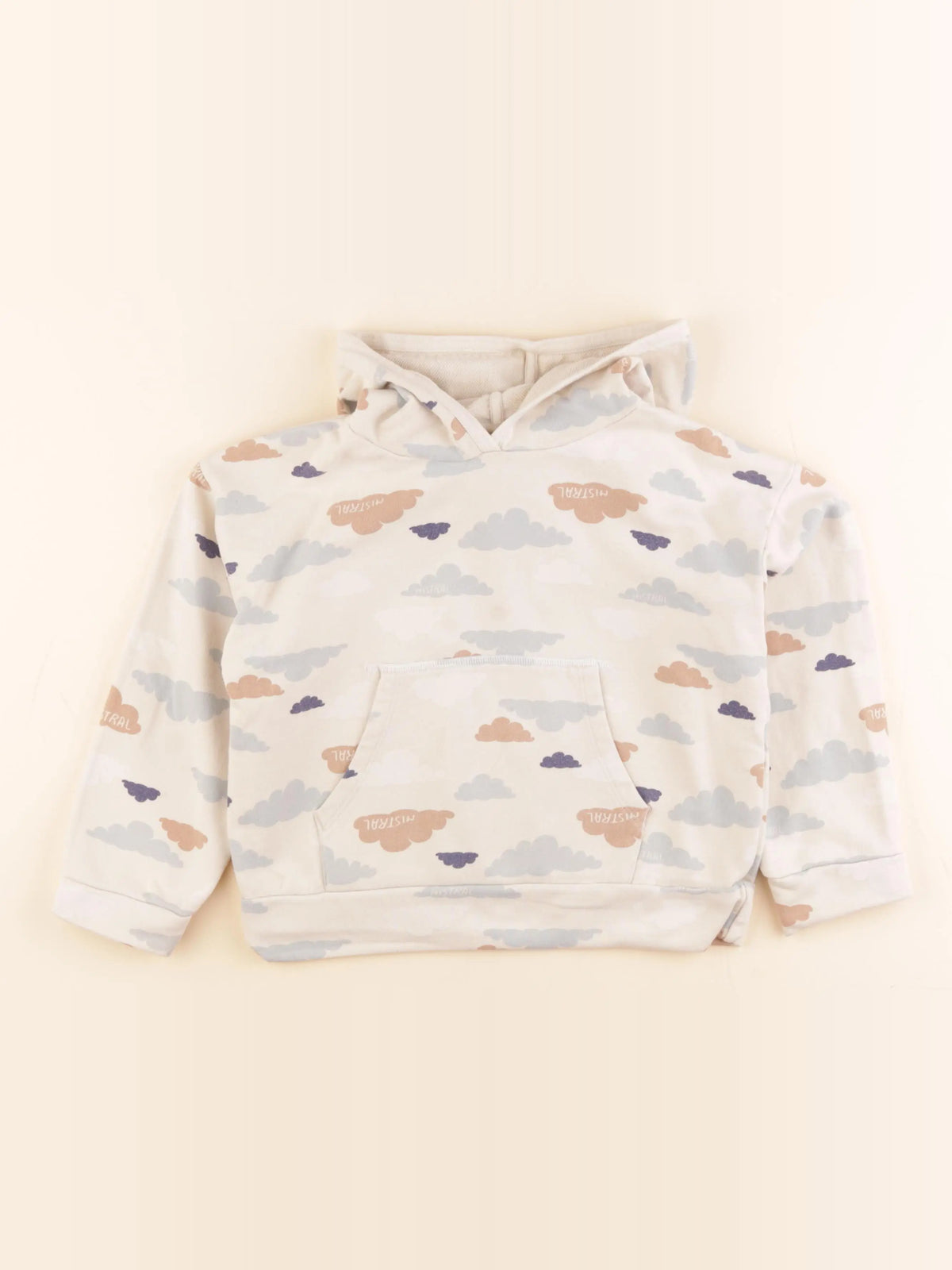 Petit Bateau - sweat beige - 8 ans