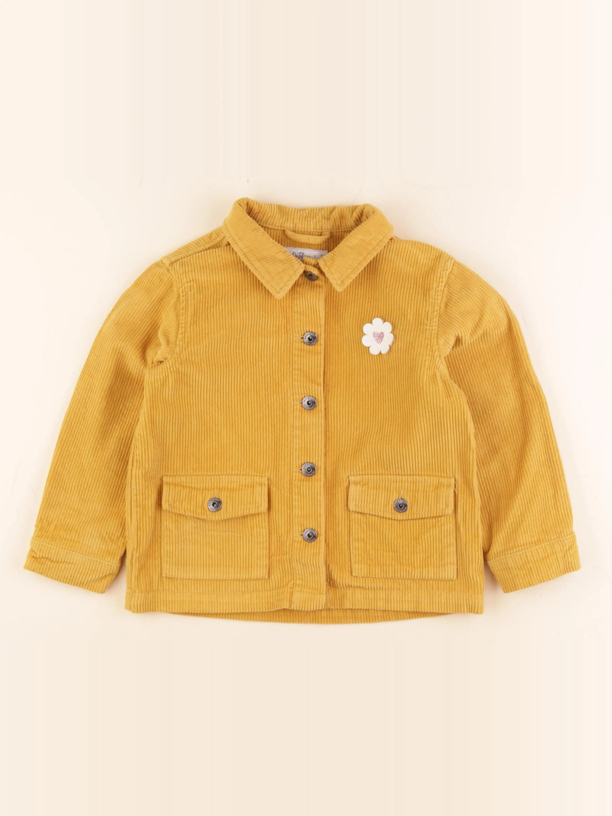 Vertbaudet - veste jaune - 7 ans