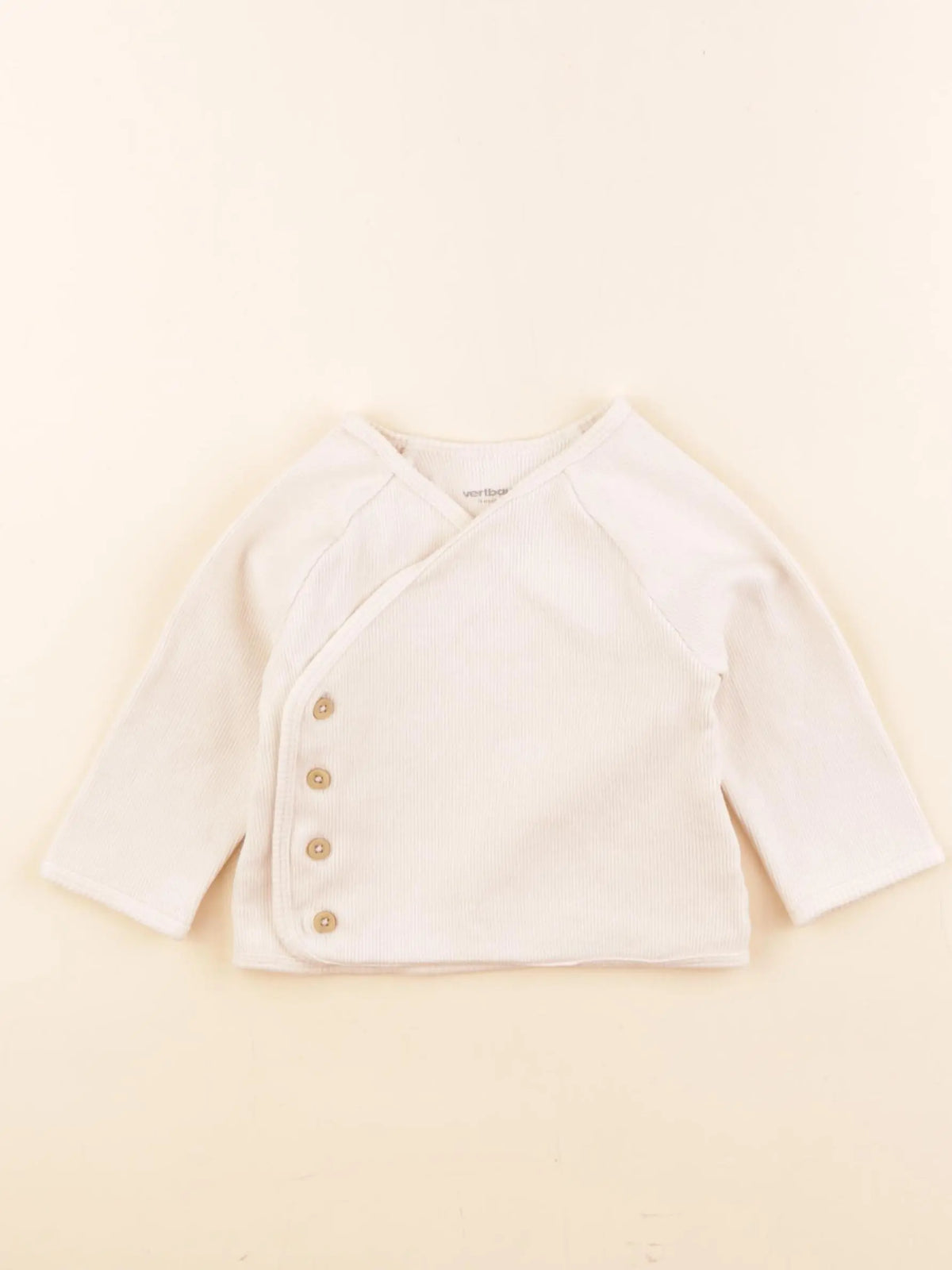 Vertbaudet - tee-shirt beige - 9 mois