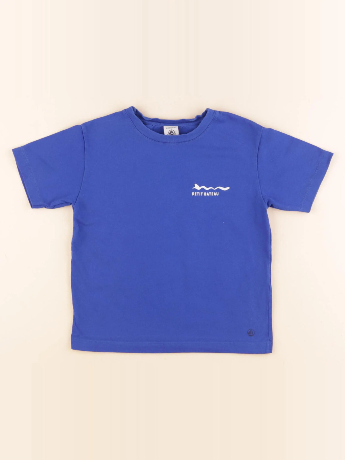 Petit Bateau - tee-shirt imprimé au dos bleu - 6 ans