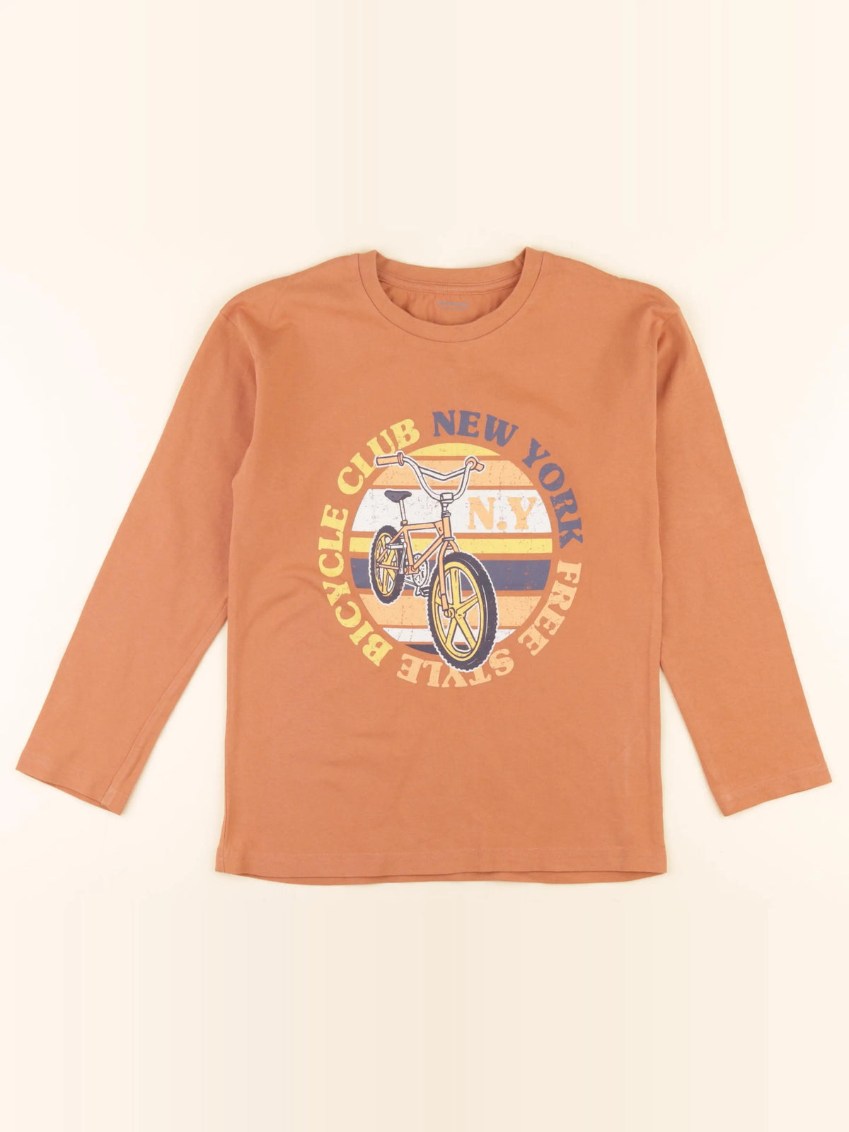 Vertbaudet - tee-shirt orange - 10 ans