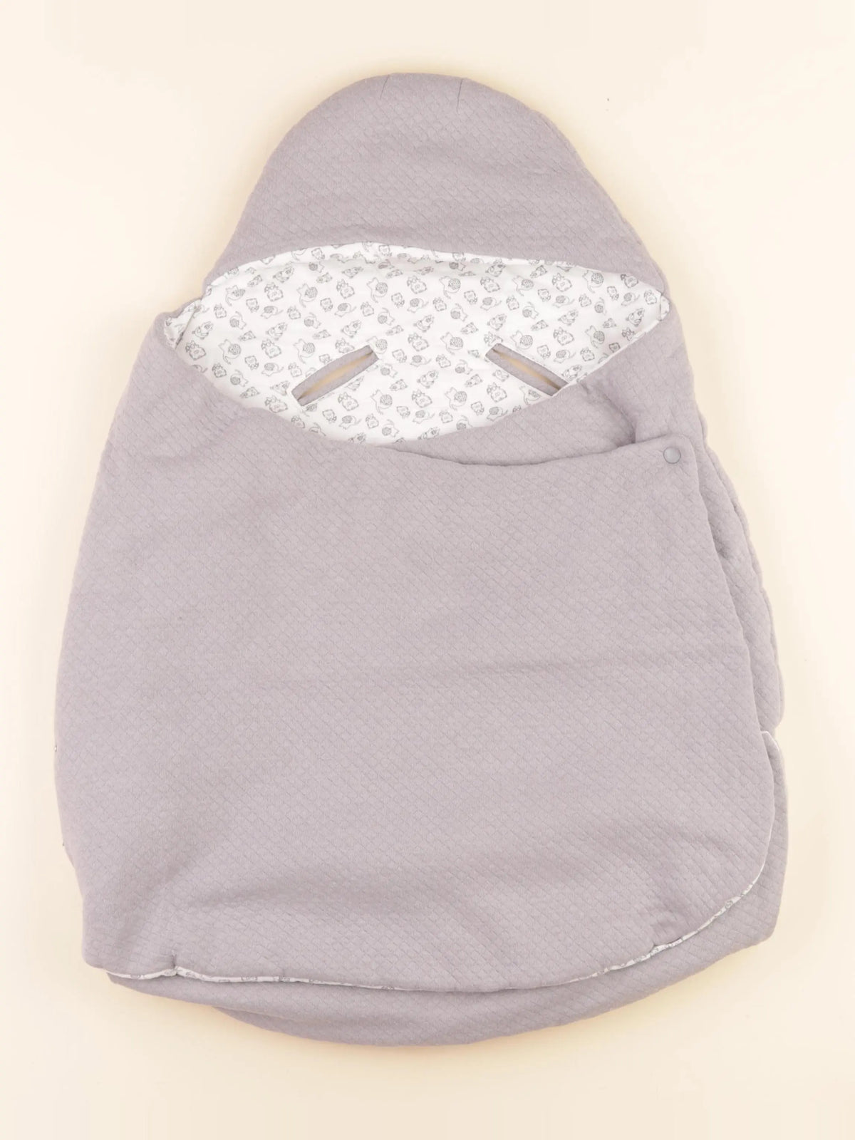 Vertbaudet - nid d'ange gris - 0/6 mois