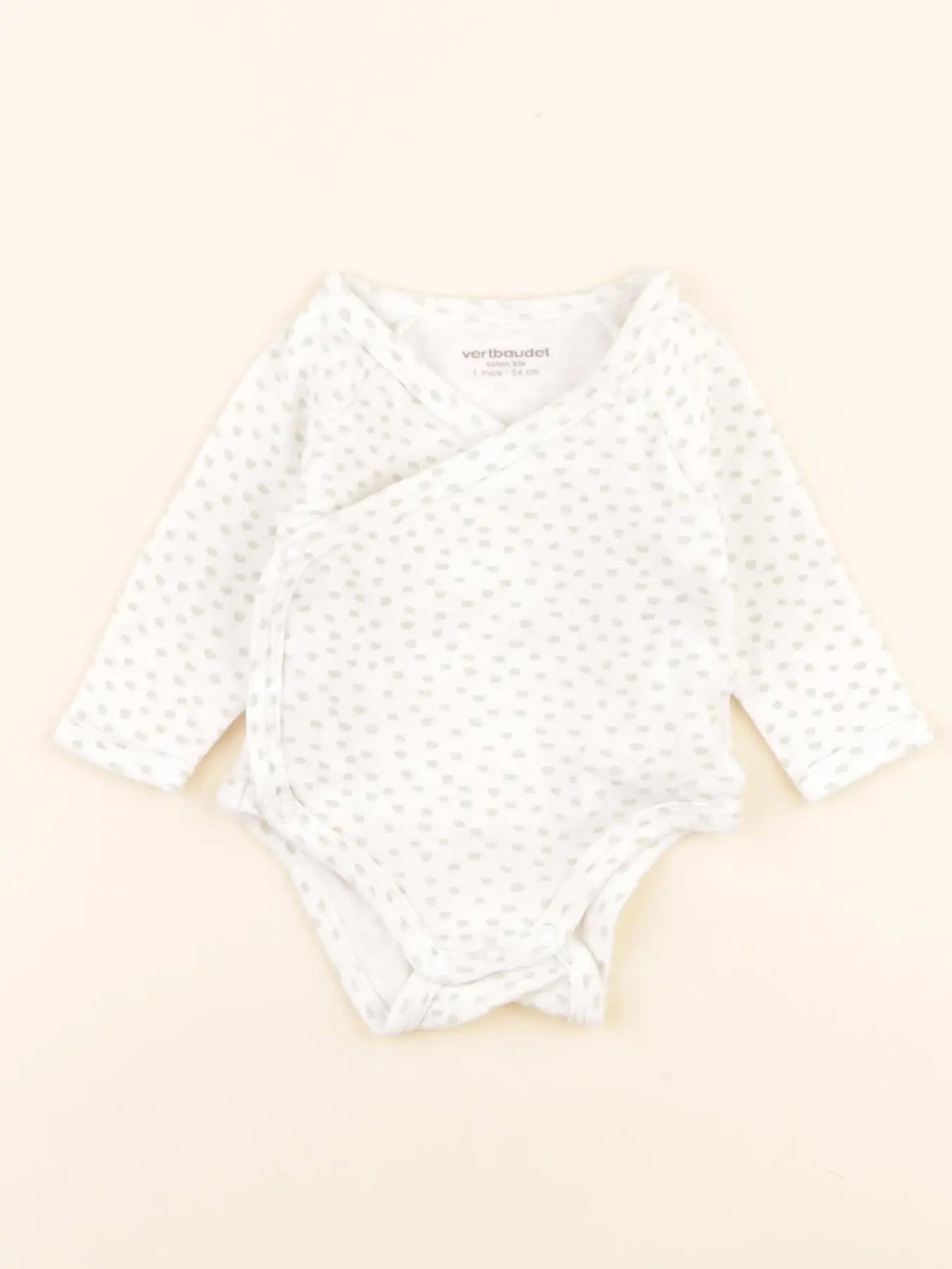 Vertbaudet - body blanc - 1 mois