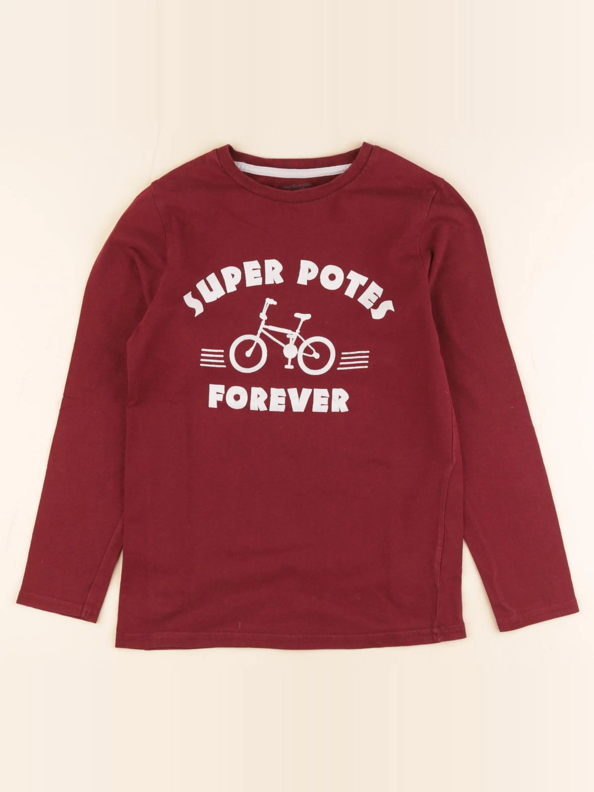 Vertbaudet - tee-shirt rouge - 10 ans