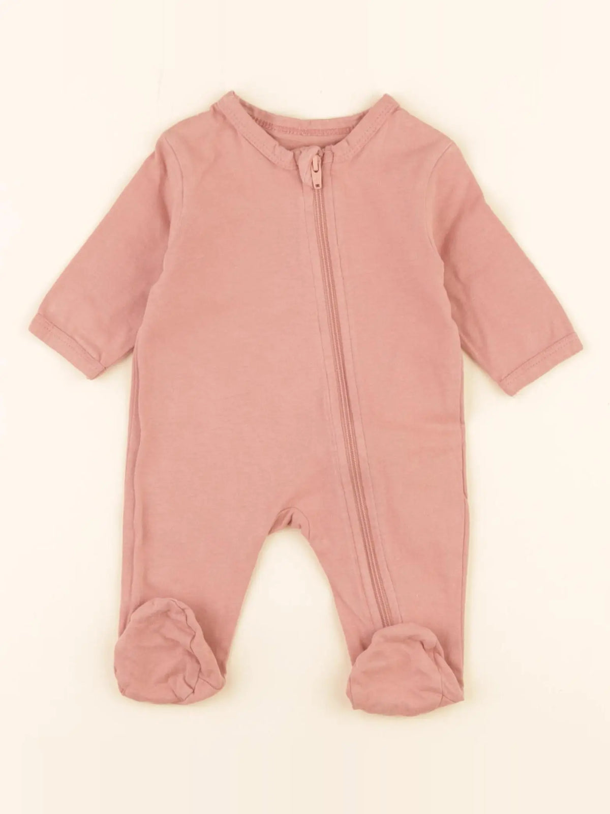 Vertbaudet - pyjama coton rose - 1 mois