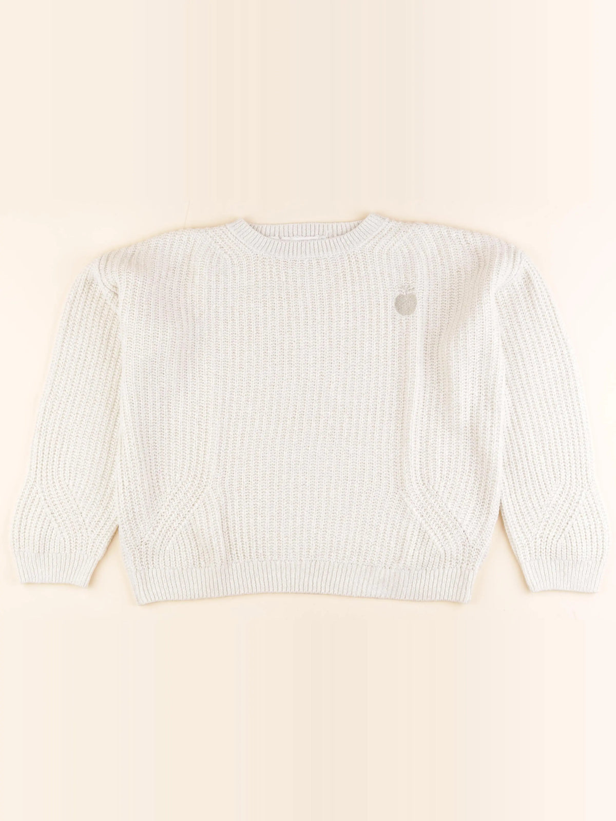 Vertbaudet - pull beige - 12 ans