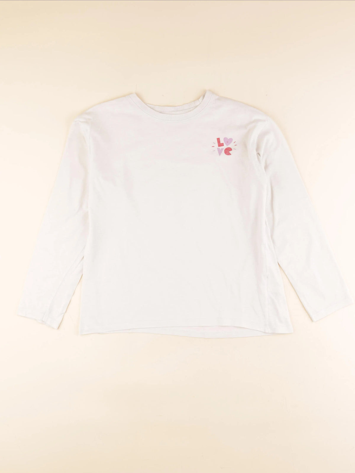 Vertbaudet - tee-shirt beige - 12 ans