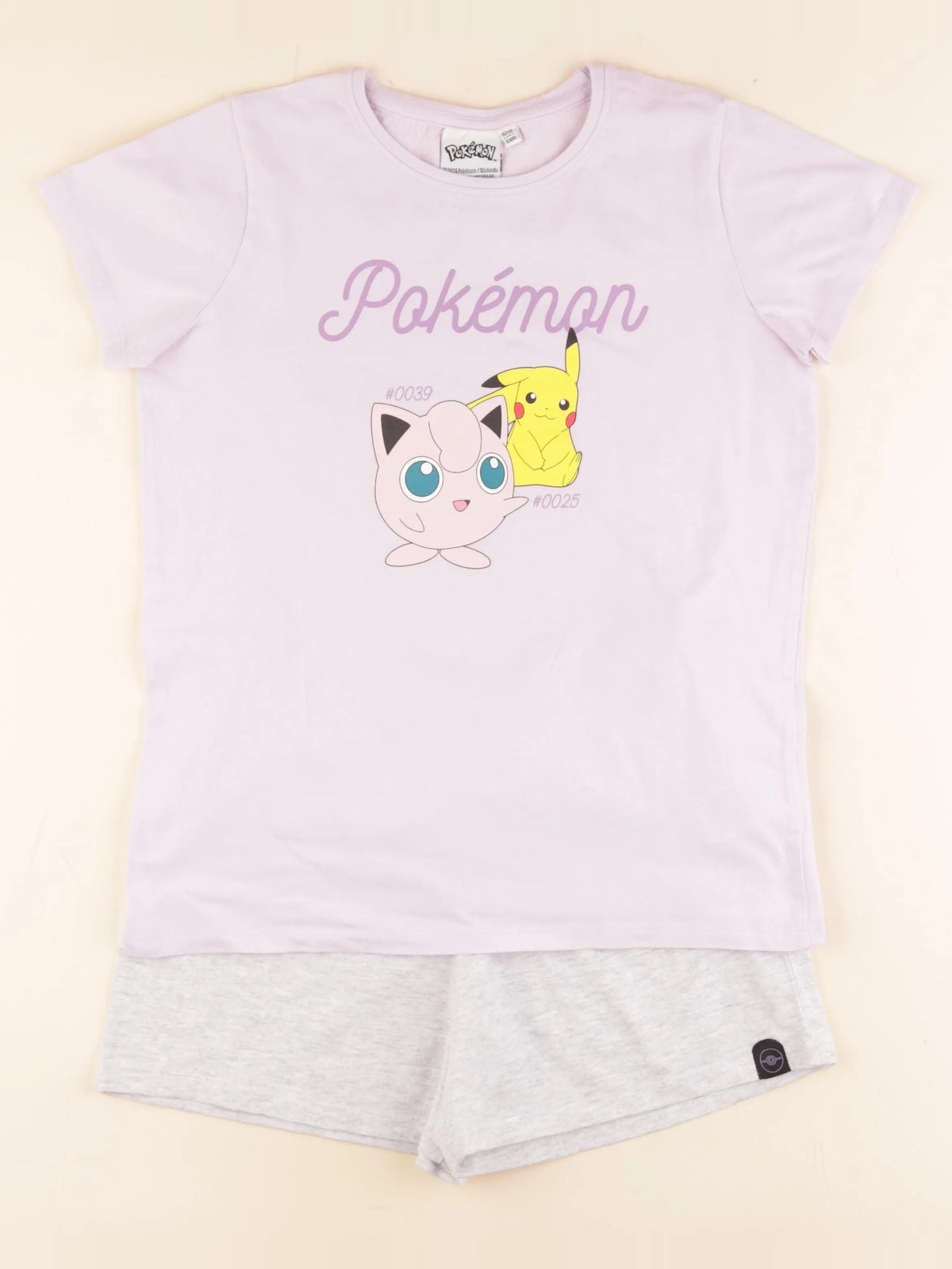 Vertbaudet - pyjama coton gris, violet - 12 ans