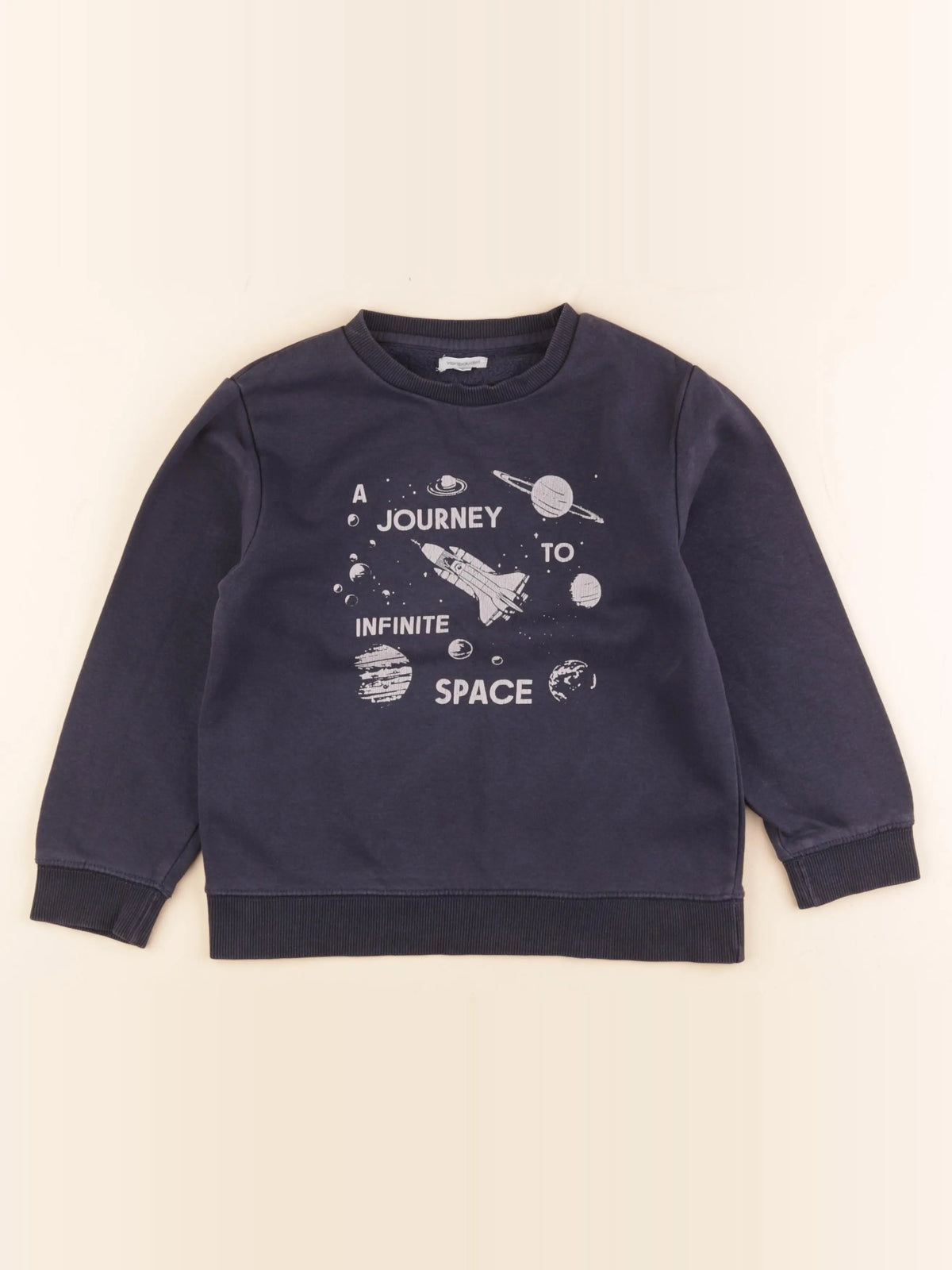 Vertbaudet - sweat bleu - 8 ans
