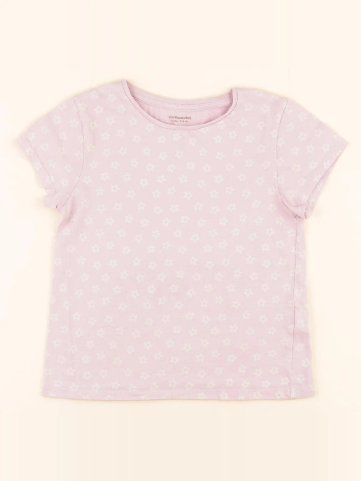 Vertbaudet - tee-shirt rose - 6 ans