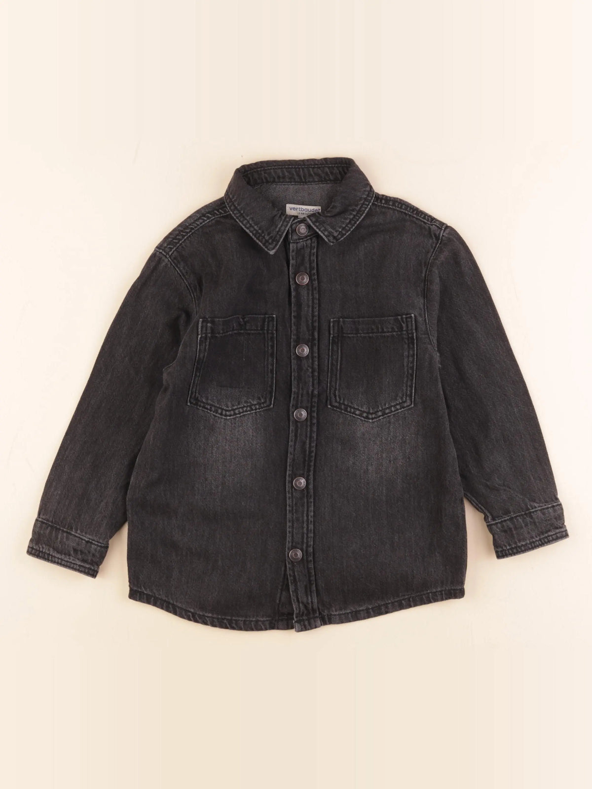 Vertbaudet - chemise noir - 6 ans
