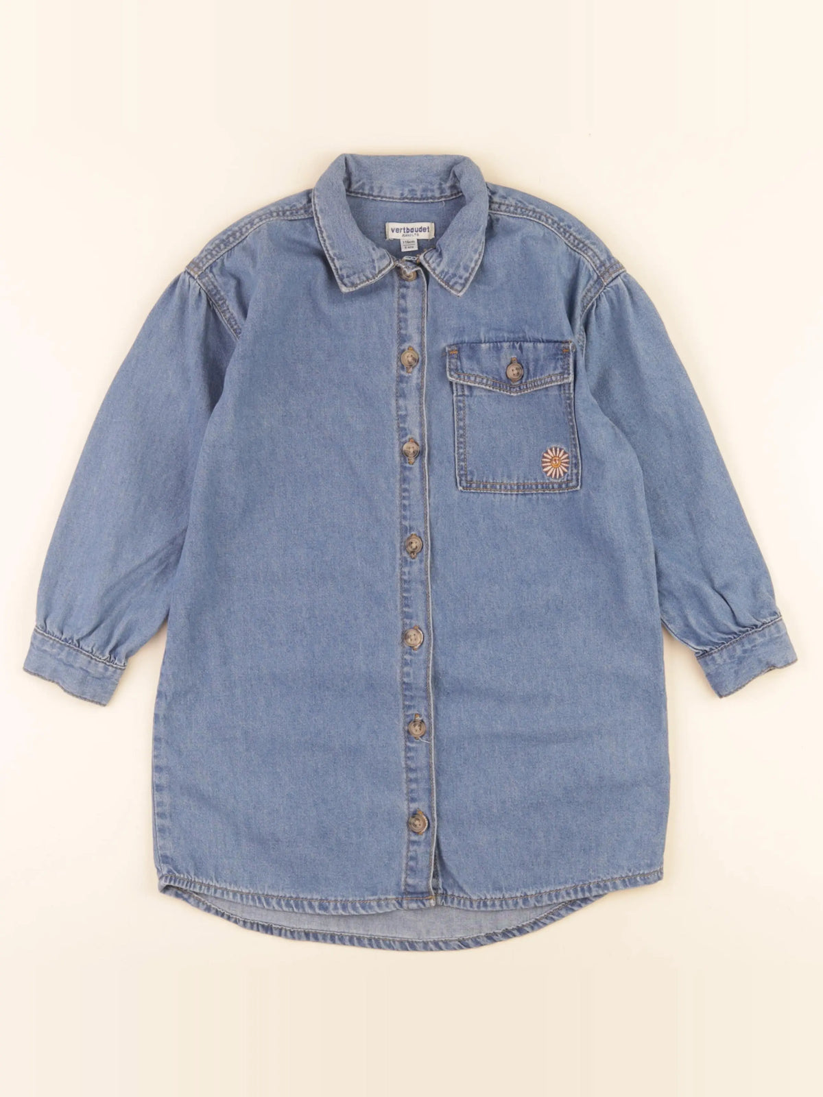 Vertbaudet - robe bleu - 6 ans