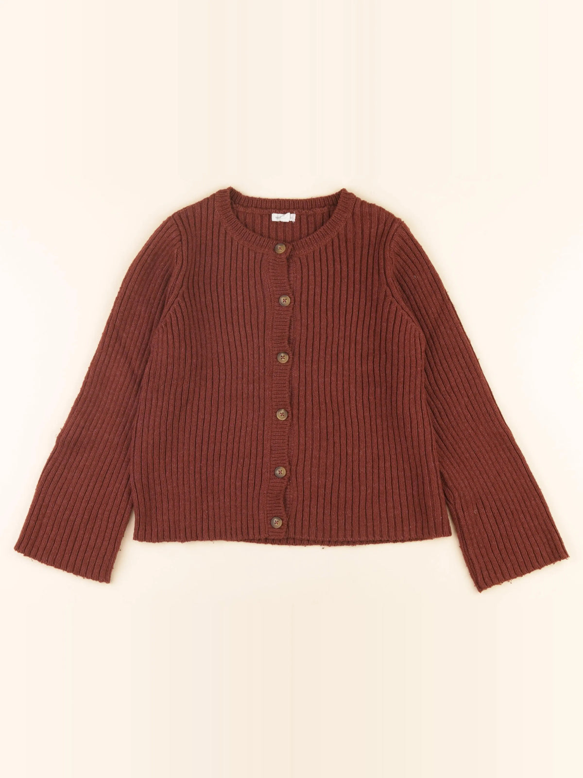 Vertbaudet - gilet marron - 10 ans