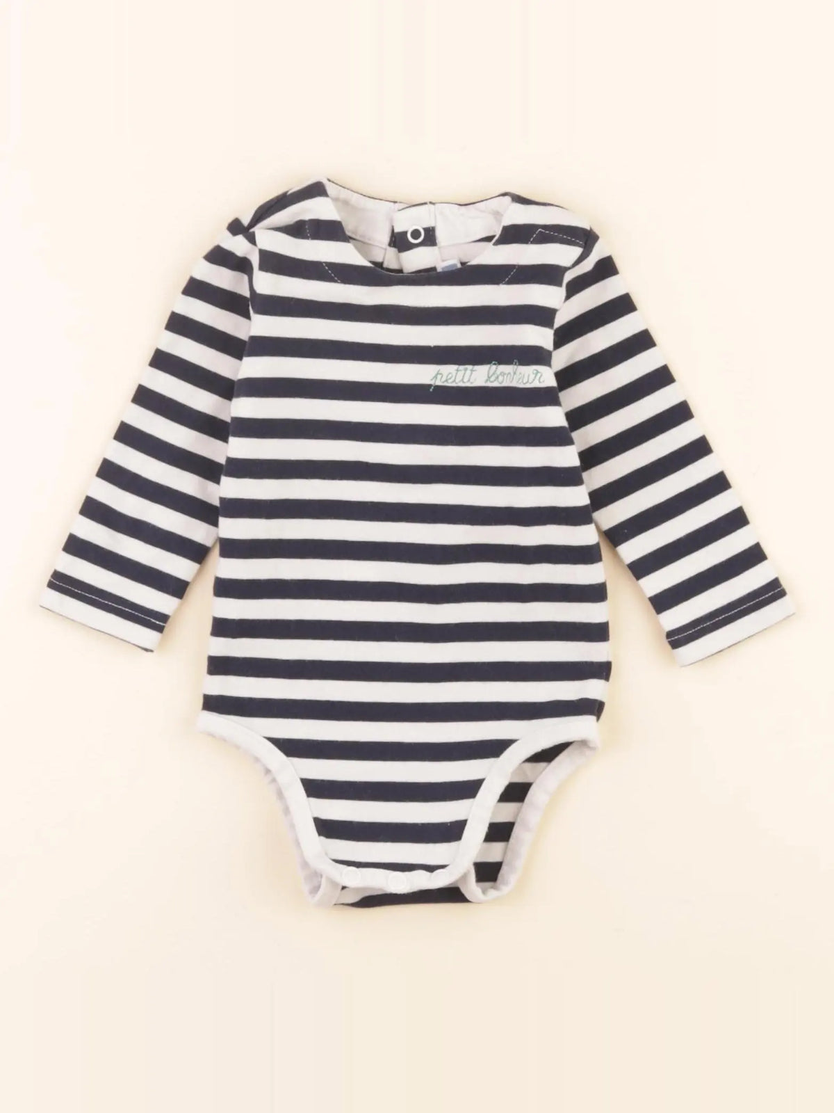 Jacadi - body bleu, blanc - 6 mois