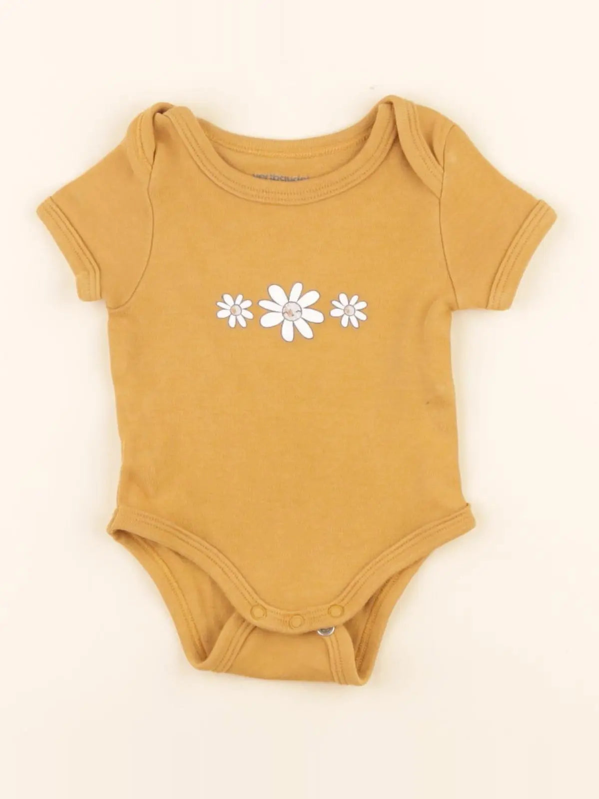 Vertbaudet - body jaune - 1 mois