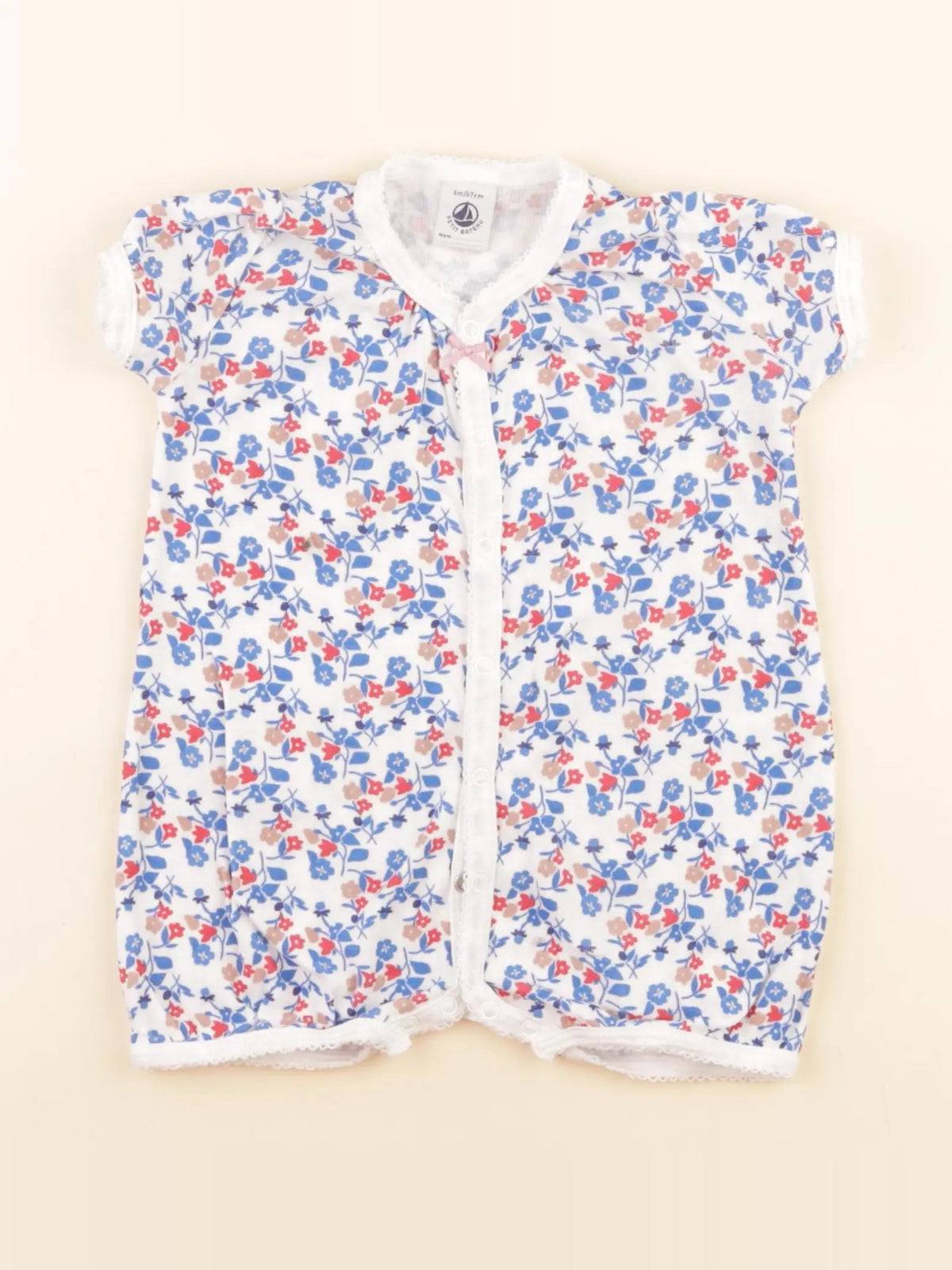 Petit Bateau - pyjama coton multicolore - 6 mois