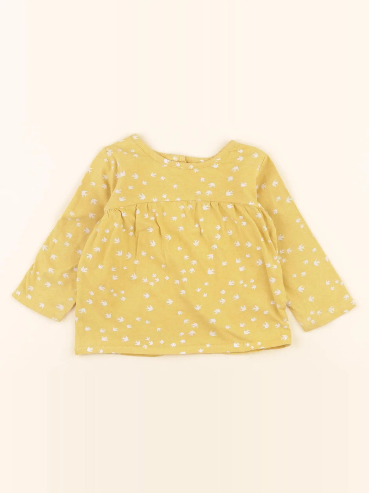 Vertbaudet - tee-shirt jaune - 9 mois