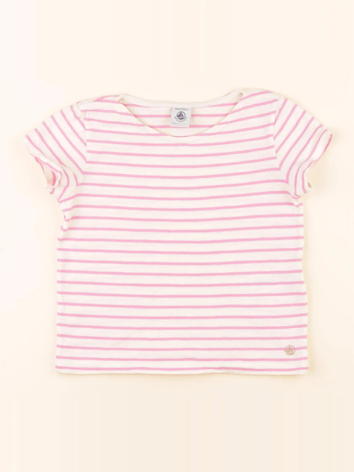 Petit Bateau - tee-shirt rose - 5 ans