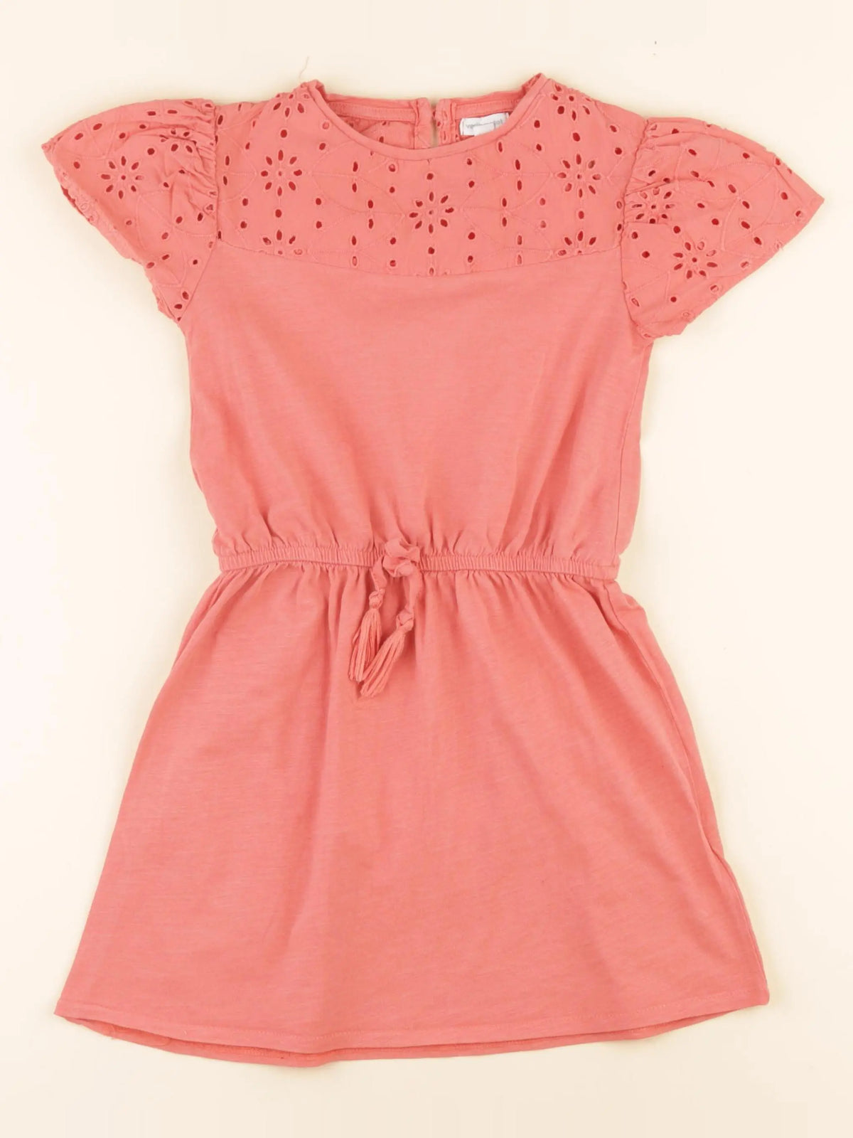 Vertbaudet - robe rouge, rose - 6 ans