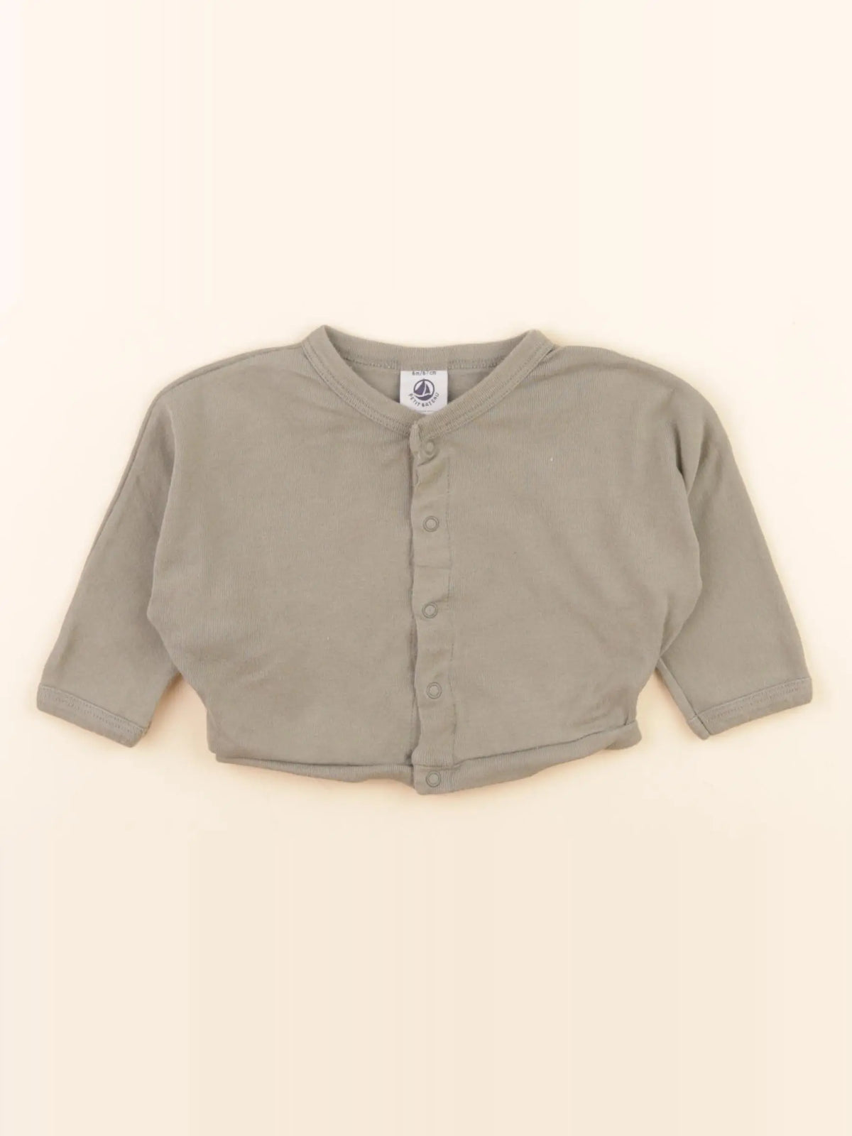 Petit Bateau - tee-shirt vert - 6 mois