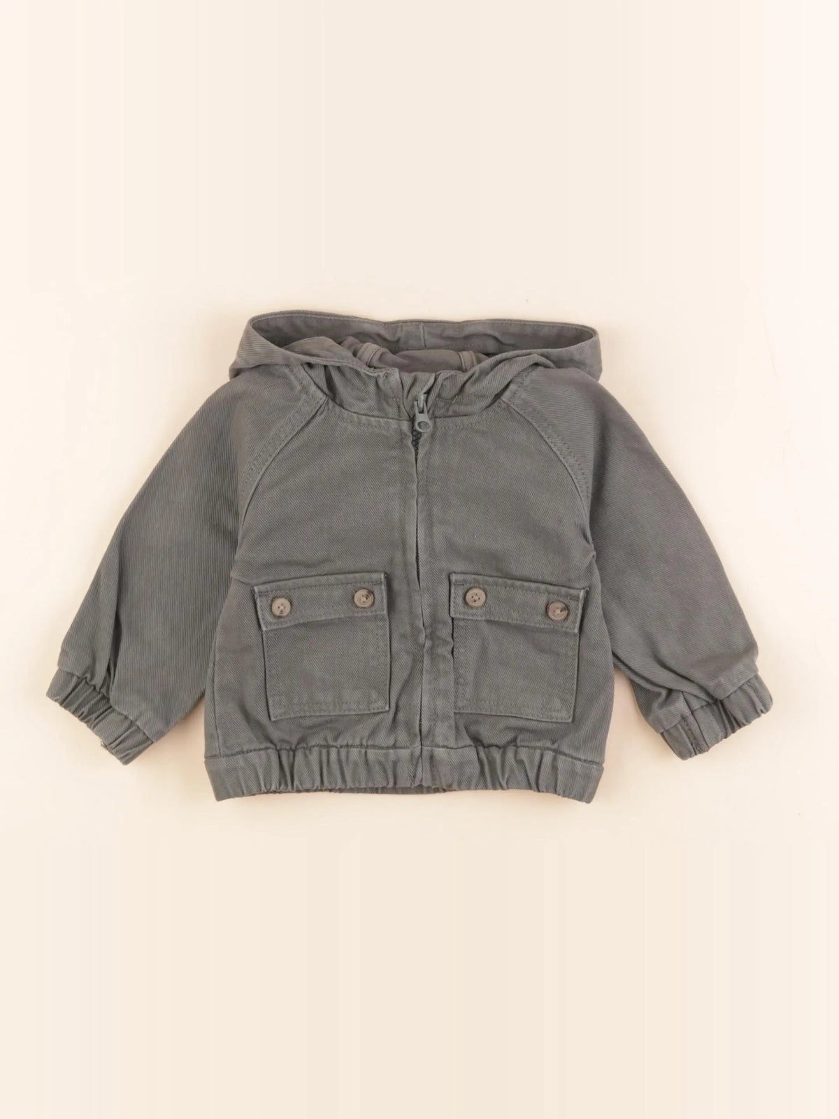Vertbaudet - veste vert - 9 mois