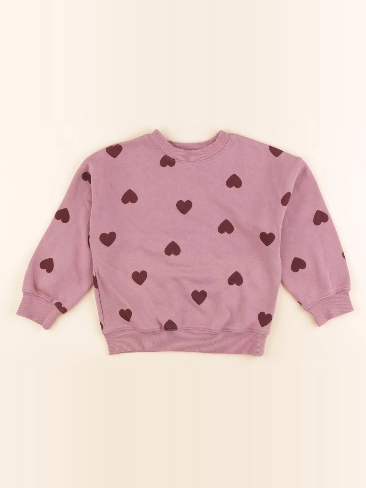 H&M - sweat violet - 2/4 ans