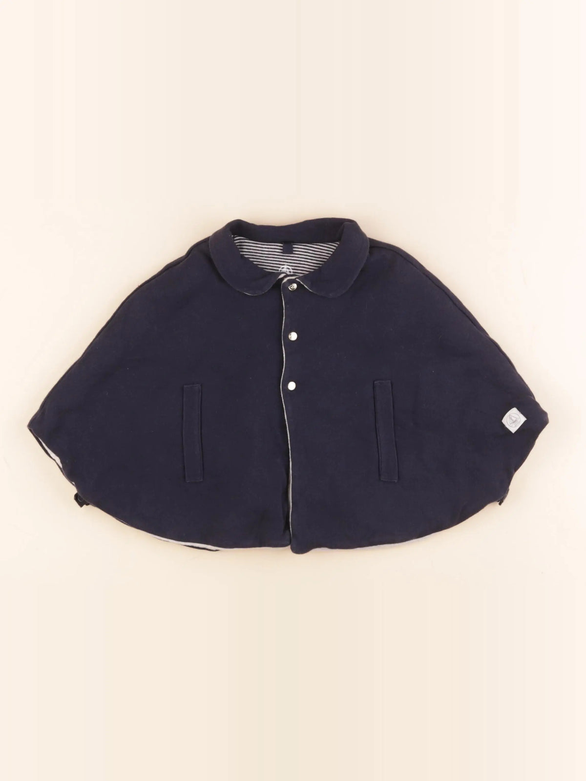 Petit Bateau - cape bleu - 0/12 mois