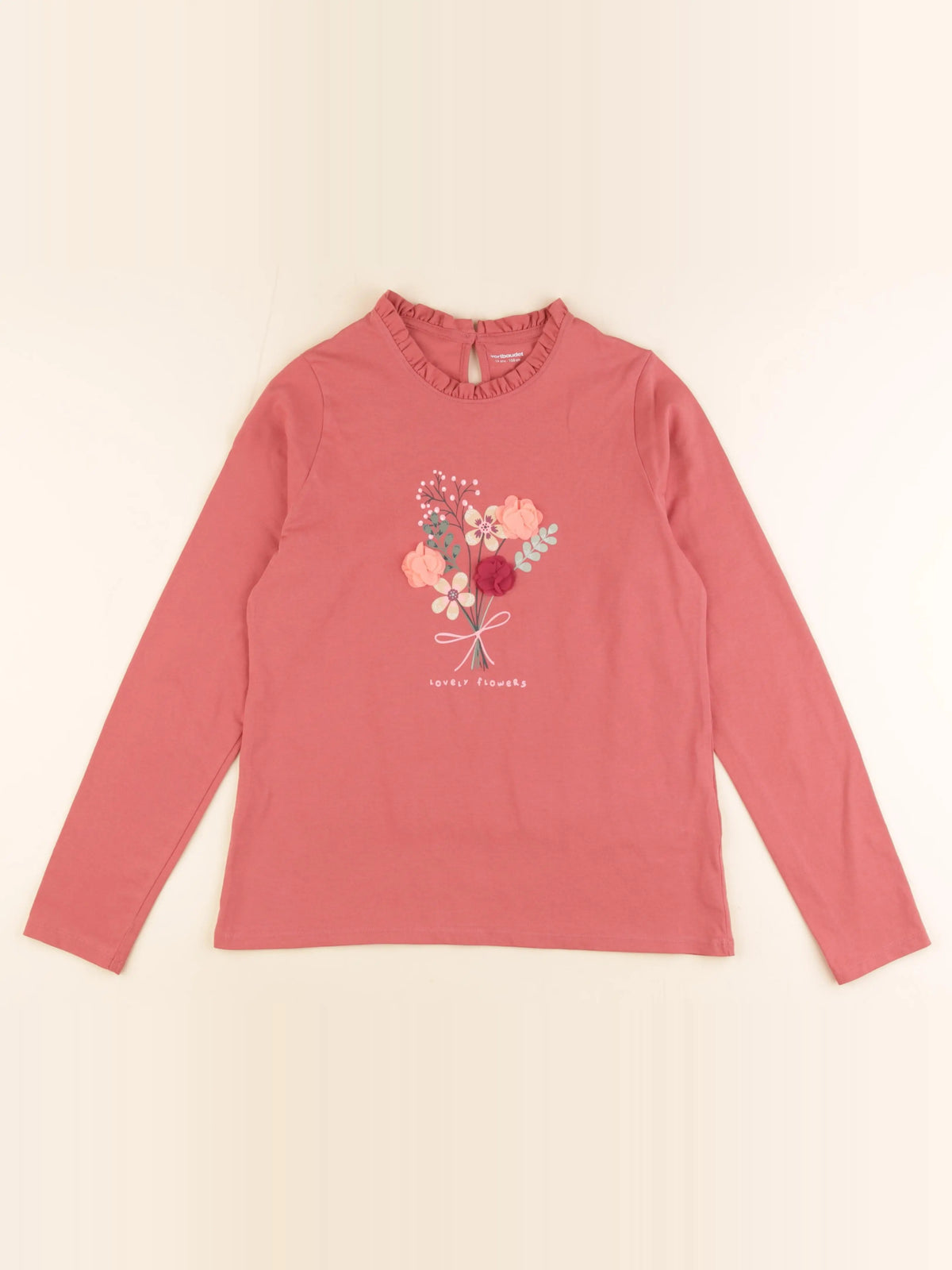 Vertbaudet - tee-shirt rose - 14 ans