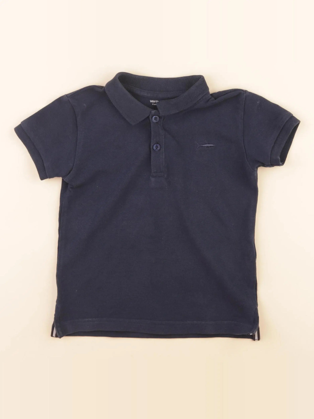 Vertbaudet - polo bleu - 4 ans