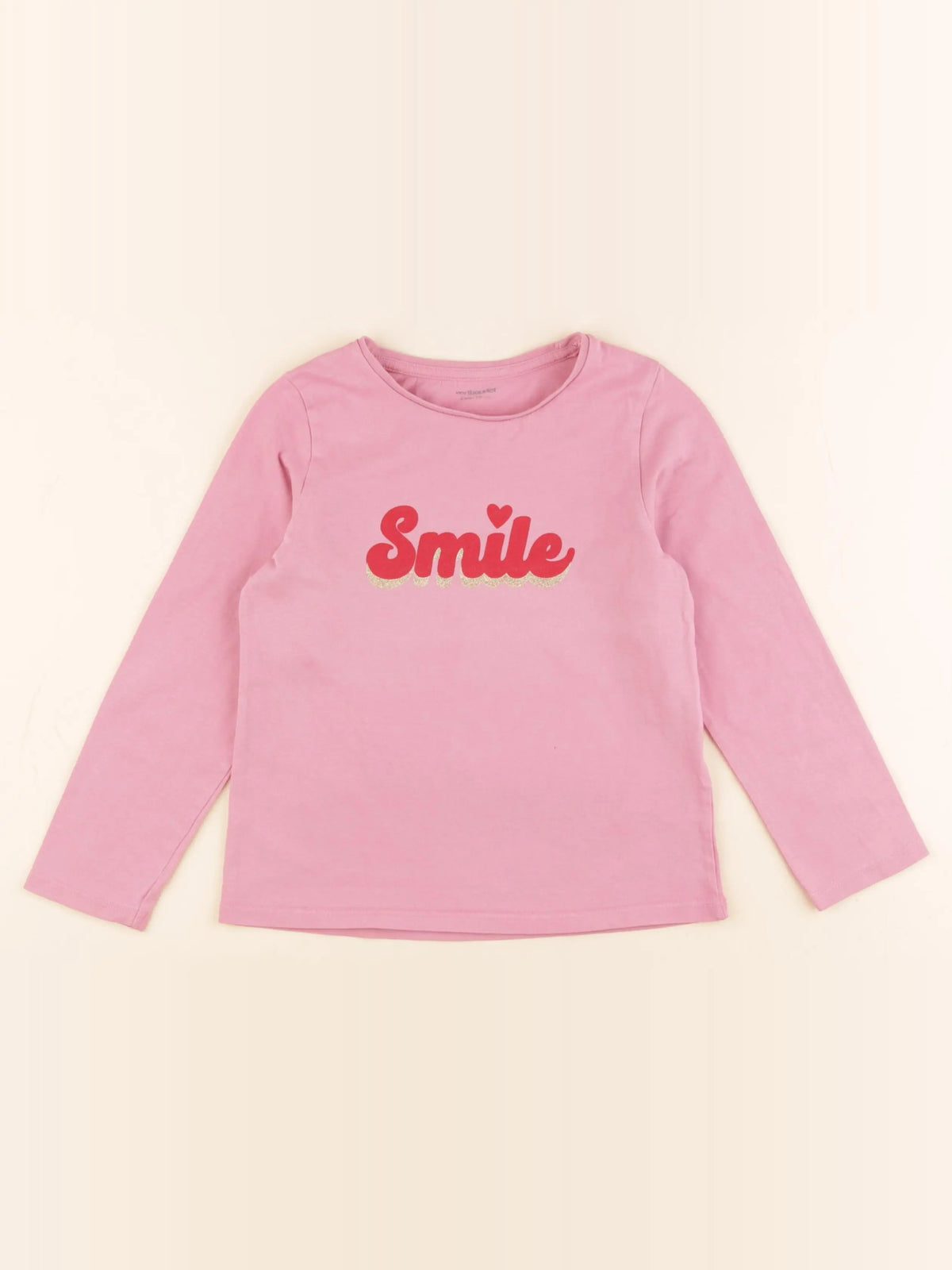 Vertbaudet - tee-shirt rose - 6 ans