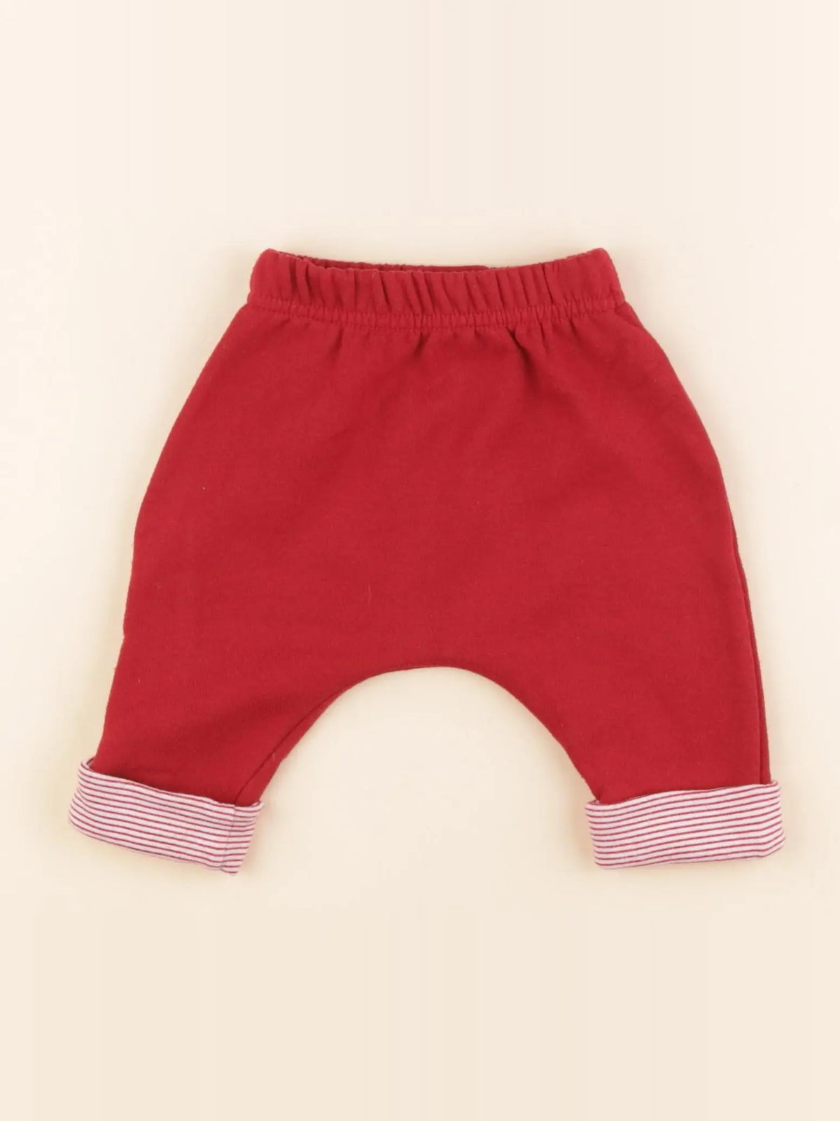 Vertbaudet - jogging rouge - 3 mois