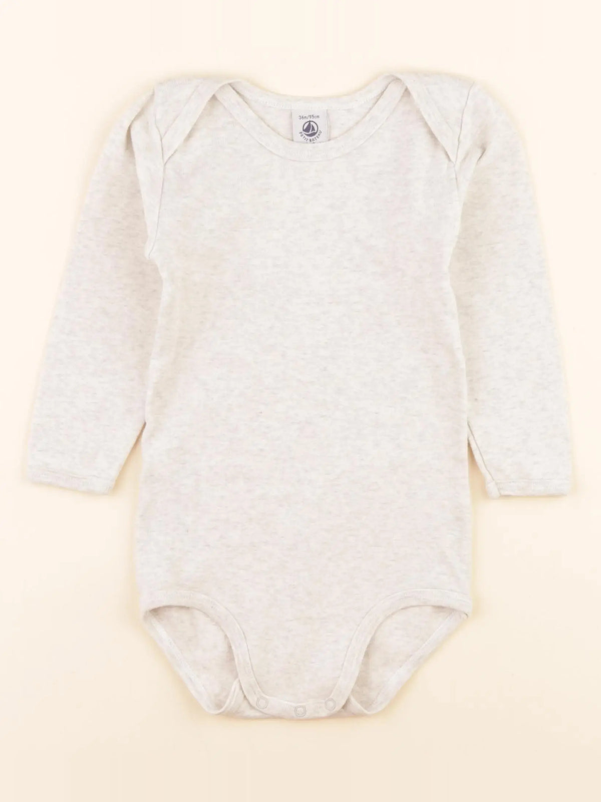 Petit Bateau - body beige - 36 mois