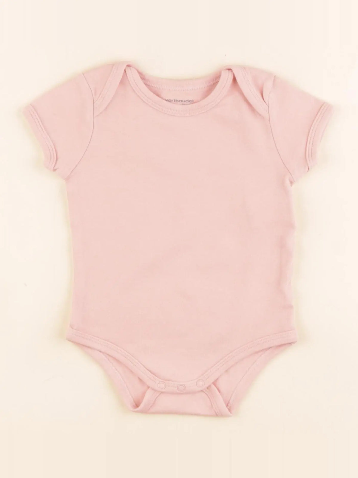 Vertbaudet - body rose - 12 mois