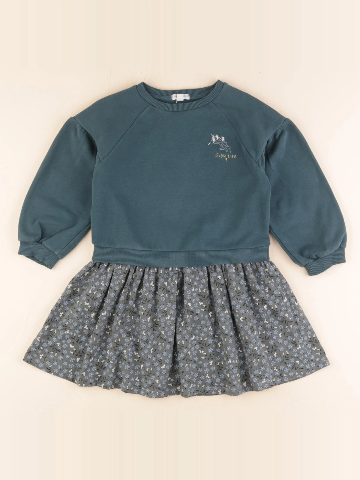 Vertbaudet - robe vert - 6 ans