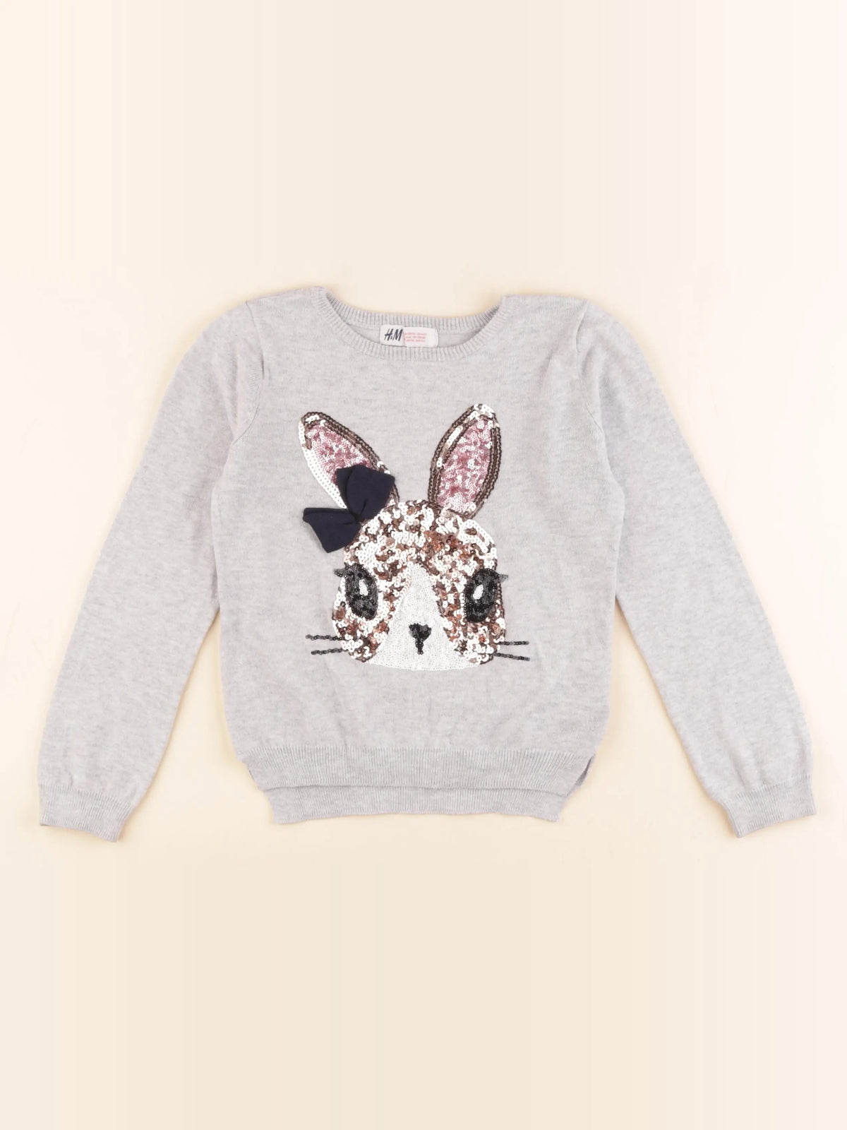 H&M - pull gris - 4/6 ans
