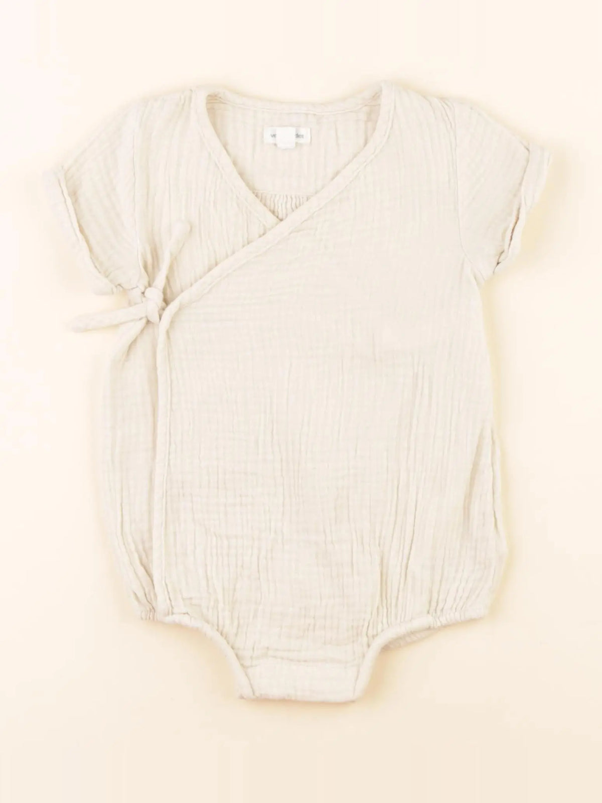 Vertbaudet - combinaison beige - 9 mois