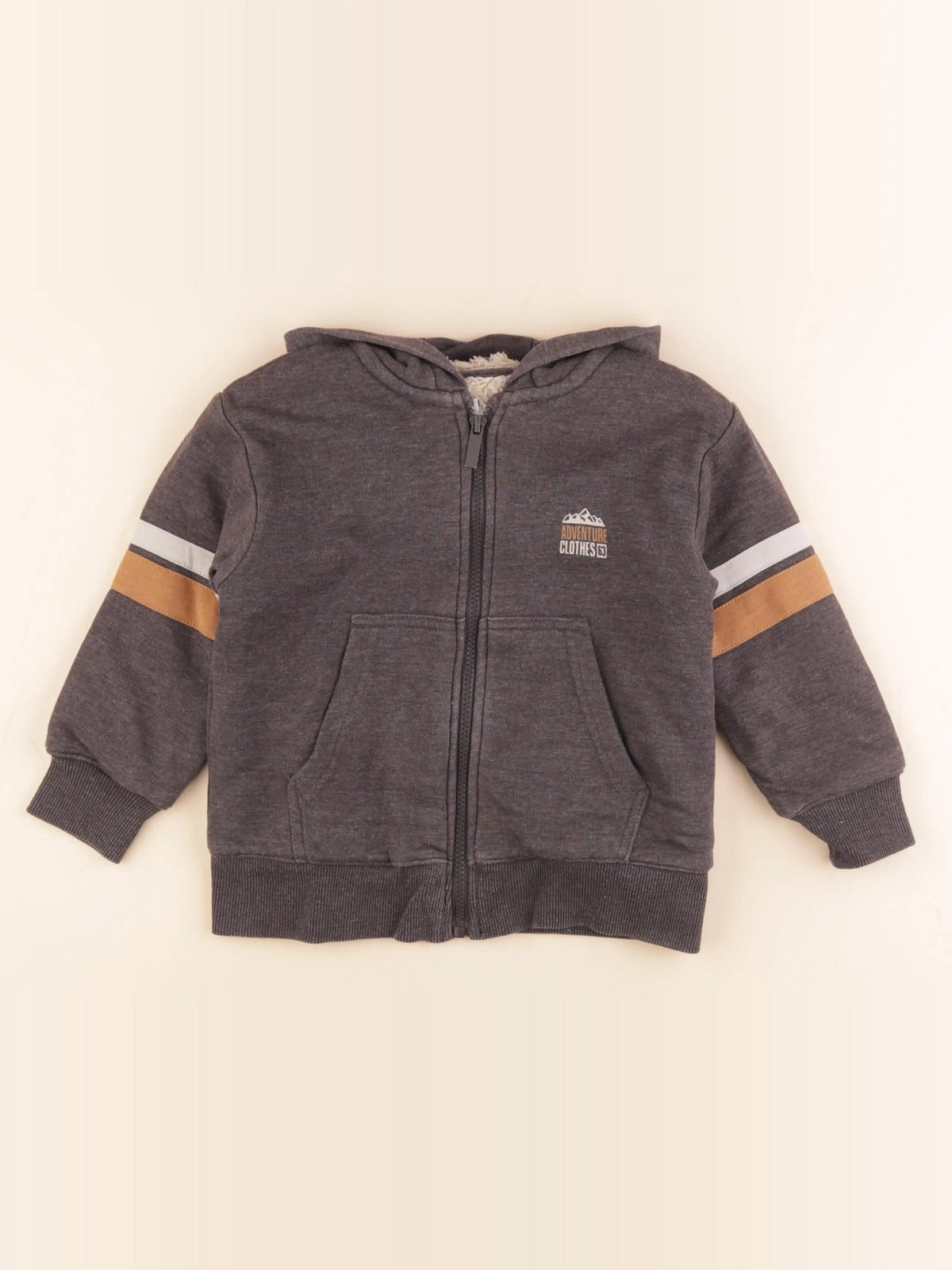 Vertbaudet - sweat gris - 6 ans