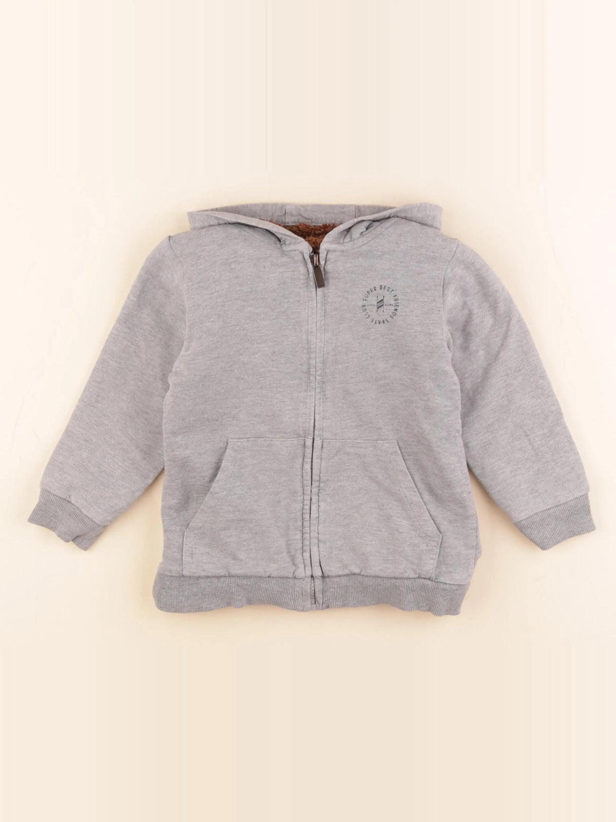 Vertbaudet - sweat gris - 5 ans