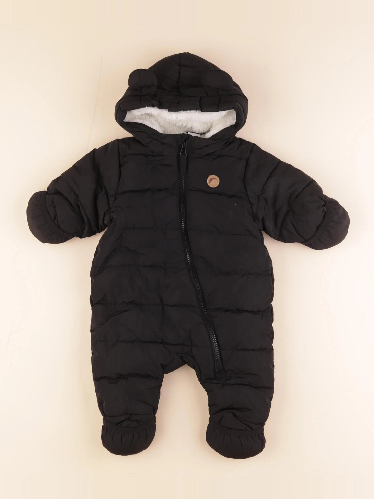 H&M - combi-pilote noir - 2/4 mois