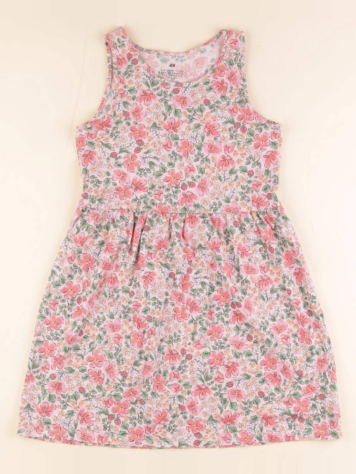H&M - robe rose - 8/10 ans