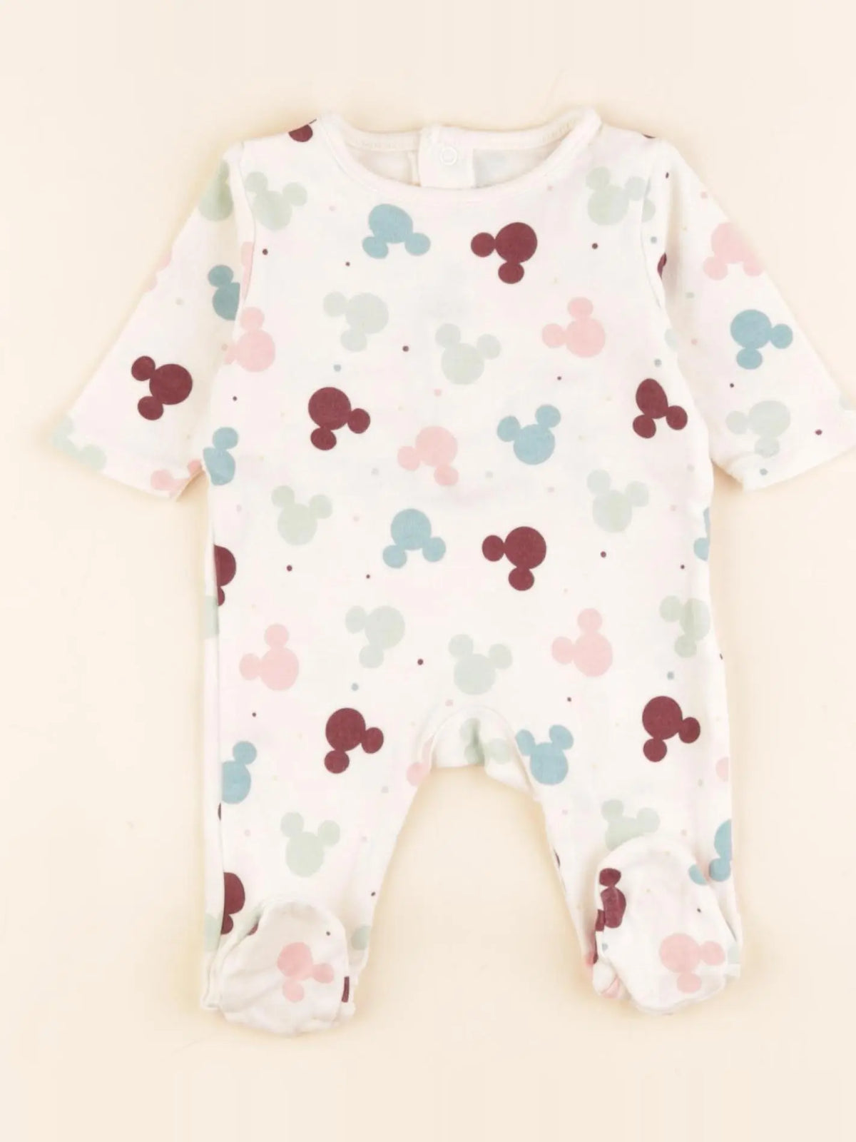 Disney - pyjama coton beige, multicolore - 1 mois